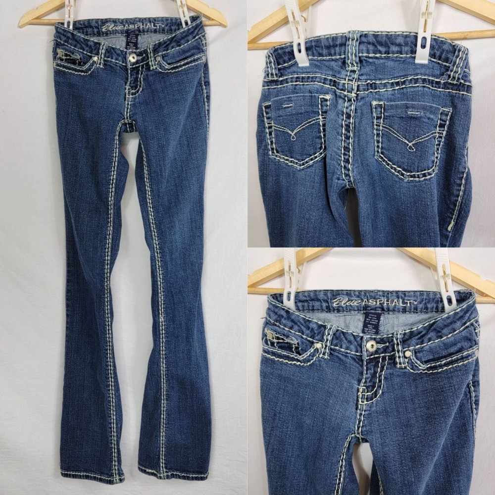 Blue Asphalt Bootcut Long Jeans Size 1